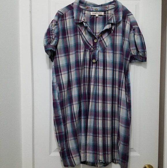 Diab' less Dresses & Skirts - Baby doll style shirt dress